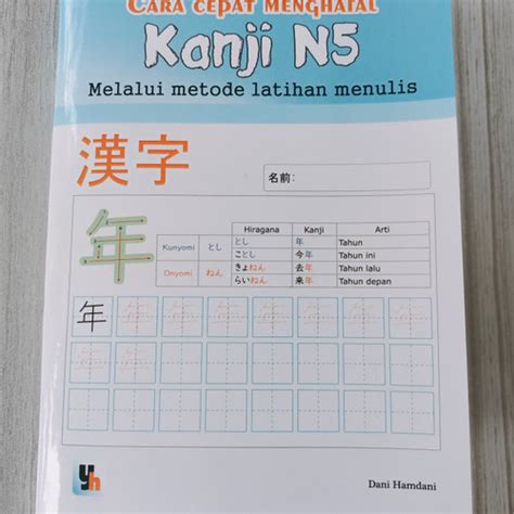 Latihan Menulis Kanji Setiap Hari Indonesia
